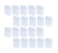 Beaupretty Caja para Almacenamiento de Tarjetas de Datos 20 Piezas, Estuche Blanco de Abs 8 Ranuras, Práctico Buena Protección para Organización Segura