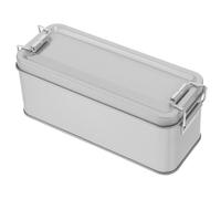 Beaupretty Caja Rectangular de Hierro para Dulces y Artesanías con Tapa, Diseño Creativo y Color Plata Adecuado para Obsequio en Navidad y Temporada de Flores