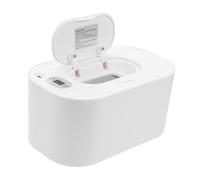 Beaupretty Calentador de Pañuelos Húmedos Portátil Control de Temperatura y Pantalla LED Incorporada, Material Pp Blanco, Adecuado para Cambio de Pañales y Uso al Aire Libre