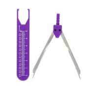 Beaupretty Calibrador de Electrocardiograma Profesional para Cardiólogos y Estudiantes, Regla de Medición con Divisor Integrado, Herramienta Precisa de Intervalo de Latidos en Color Púrpura,