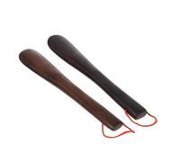 Beaupretty Calzador De Sándalo Simple y Práctico De Madera Natural, 2 Piezas, Para Hombres y Personas Mayores, Uso Interior y Exterior, Alzazapatos Cómodo y Ligero, Para Hogar, Oficina y Viajes