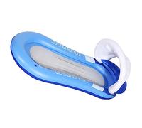 Beaupretty Cama Flotante Inflable con Sombrilla Sillón Reclinable de PVC Hamaca Acuática para Adultos Inflable para Playa y Piscina Remo Flotante