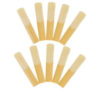 Beaupretty Cañas para Clarinete en Tono B 2,5 Mm, 10 Unidades de Caña Natural para Principiantes, Protección Individual Abs, Accesorio para Clarinete de Viento Madera para Interpretación