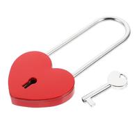 Beaupretty Candado en Forma de Corazón de Aleación de Zinc, Resistente al Óxido y Ligero, Adecuado para Viajes y Regalos para Parejas en Diversas Ocasiones