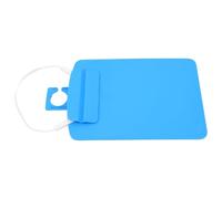 Beaupretty Carpeta para Registros Médicos con Gancho Colgante, Clip Integrado y Cubierta Resistente de Plástico Azul para Proteger Órdenes de Infusión A5 en Oficina y Consulta