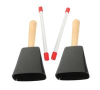 Beaupretty Cencerro De Metal Con Mango Ergonómico Instrumento Musical Para Niño Niña Para Fiestas y Eventos Deportivos Producción De Sonido Claro y Duradero