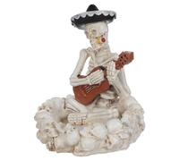 Beaupretty Cenicero de Calavera de Resina para Halloween Diseño Único y Resistente al Viento, Adecuado para Decoración de Fiestas y Uso en Exterior