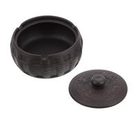 Beaupretty Cenicero y Estilo Retro Resistente al Viento de Cerámica Tapa Adecuado para en o Patio Exterior