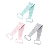 Beaupretty Cepillo de Ducha de Silicona 3 Pcs Cinturón Exfoliante Espalda Extendida de para Cuidado Personal y Masaje Diseño Drenante