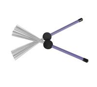 Beaupretty Cepillos de Telescópicos Inoxidable para Jazz Juego de Escobillas Profesionales Retráctiles para Limpieza y Práctica Caja y Batería Completa