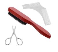 Beaupretty Cepillos para Barba Set Cuidado Barba Peine para Recortador y Bigote Accesorios para Recortar el Bigote