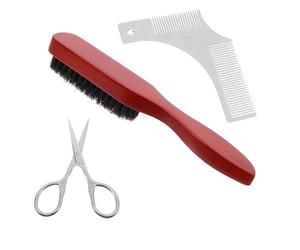 Beaupretty Cepillos para Barba Set Cuidado Barba Peine para Recortador y Bigote Accesorios para Recortar el Bigote