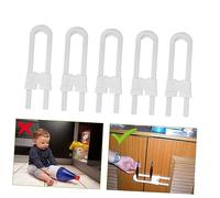 Beaupretty Cerradura Deslizante para Armario de Niño Seguridad Infantil Pack de 4 Cerraduras Instalación Material Gabinetes de Cocina y Cajones Protección para Niños Ajustable