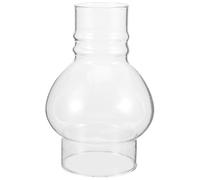 Beaupretty Chimenea de Vidrio para Lámpara de Aceite Pequeña Transparente, Pantalla Redonda 38 Orificios para Lámpara de Queroseno Estilo Vintage, Cubierta Resistente al Viento para Uso