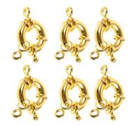 Beaupretty Cierres Metálicos para Pulseras 10 Piezas Color Dorado 13mm Conectores Decorativos Convertidores de Joyas Accesorios para Bricolaje Joyería Artesanal