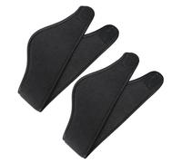 Beaupretty Cinta Cabeza Térmica Doble de Forro Polar Orejeras Elásticas Negras 2 Unidades para Deportes al Aire Libre Ciclismo Senderismo y Running Diadema Transpirable y Cálida