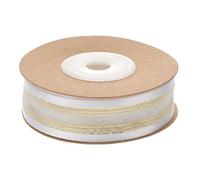 Beaupretty Cinta de Organza Blanca Transparente para Envolver y Decoración de Bodas Lazo para Manualidades Flores y Cajas de