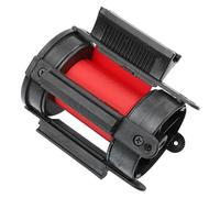 Beaupretty Cinturón de Barrera Retráctil de 2 Metros para Control de Multitudes, Cinta de Advertencia de Pvc Roja, Barrera Telescópica Ligera y Portátil para Señalización de Seguridad