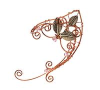 Beaupretty Clips De Oreja Sin Perforar Manguitos De Hadas Acortar Joyería De Puño De Orejas Pendientes De Mujer De Oro Brazalete Cartílago Arete Joyas Para Perforar La Oreja Aleación Oro Rosa