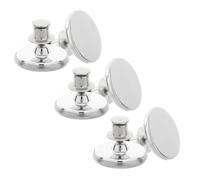Beaupretty Clips Magnéticos para Cortinas 3 Pares, Cierre Magnético Redondo Grande 25 Mm, Sujeción Fuerte sin Tornillos, Accesorios Invisibles para Cortinas Opacas Ducha