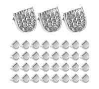 Beaupretty Clips para Cordones de Zapatos Metálicos 40 Piezas con Hebillas de Gemas Extraíbles, Ajustadores sin Atar para Zapatillas Deportivas, Cierre a Presión Adultos,