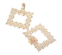 Beaupretty Clips para Zapatos Hebilla Decorativa Desmontable, Accesorios para Tacones Altos Gemas de Imitación, Par de Hebillas Metálicas Brillantes para Boda y Eventos Formales