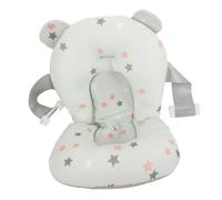 Beaupretty Cojín de Baño Ajustable para Bebés Antideslizante Alfombrilla de Soporte para Bañera de Recién Nacidos Colchoneta Flotante con Diseño de Estrellas Verdes para de Niña
