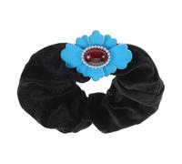 Beaupretty Coleteros De Terciopelo Elásticos Para Mujeres Flores Grandes Set Para El Cabello