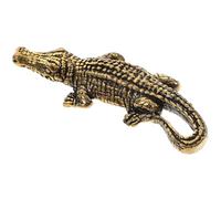 Beaupretty Colgante Llavero Cocodrilo de Latón Macizo Vintage, Adorno para Manualidades y Joyas, Dije Colgante para Collar, Decoración Artesanal, 1 Pieza, Accesorio para Bricolaje