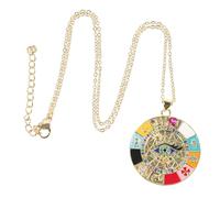 Beaupretty Collar Colgante para Mujer Joyería Decorativa de Pendiente Azul Amuleto de Protección para y