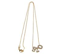 Beaupretty Collar Colgante Simple Collar Favor De La Fiesta De Cumpleaños De Las Niñas Favor De La Fiesta De Bodas Joyas De Parejas Joyas De Vacaciones Joyería De Feminismo Cobre Dorado