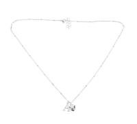 Beaupretty Collar con Colgante de Letra y Corazón Gargantilla Delicada de Acero Inoxidable para Mujer Joyería Ligera y Duradera que Realza la Clavícula Regalo Sentimental para Amigas y