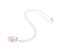 Beaupretty Collar De Amatista Natural Irregular Colgante De Piedra Sin Cortar, Chapado Plata, Accesorio De Moda Para Energía Positiva y Armonía, Adecuado Para Uso Diario y Bienestar Emocional