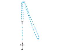 Beaupretty Collar Mujer Vintage con Cuentas de Azul Jelly Gargantilla con Colgante Elegante para Momentos de Reflexión