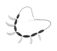 Beaupretty Collar Tribal Unisex con Colgante de Diente de Resina Ajustable Accesorio Ligero para Disfraces de Hombre Cavernas y Eventos Tribales para Halloween y Cosplay