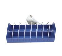 Beaupretty Comedero Anticaída para Palomas 2 Piezas de Plástico 40 Cm Azul para Jaulas, Comedero Antisalpicaduras Utensilio para Alimentar Pájaros Pequeño Fácil Limpieza y Duradero