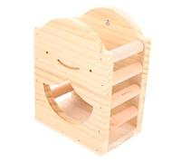 Beaupretty Comedero de Madera para Conejos con Soporte Fijo Dispensador de Heno para Jaula Resistente y Fácil de Instalar para Cobayas y Pequeños Roedores