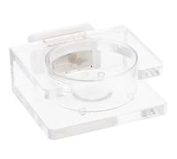 Beaupretty Comedero para Reptiles Magnético Cuenco Transparente de Plástico, Tamaño Pequeño, Plato de Agua y Alimento para Lagartos y Geckos en Terrarios