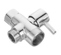 Beaupretty Conector en T de cobre 3 vías con cierre para filtro de agua, compatible con válvula mezcladora termostática y grifos de baño, conexión 1/2 a 3/4, accesorio para ducha de pared