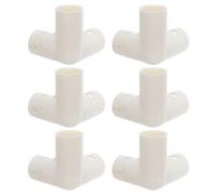 Beaupretty Conectores de 3 Vías para Corralito de Ñiño 6 Piezas, Accesorios de Codo de Esquina de Plástico Seguro, Compatibles Parques Infantiles, Piezas de Ajuste para Paneles