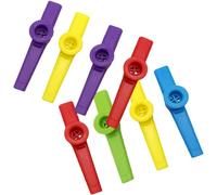 Beaupretty Conjunto de 8 Kazoos de Plástico para Niños y Amantes Música, Fácil de Llevar, sin Necesidad de Teoría Musical, Adecuado para Actividades al Aire Libre Color Aleatorio