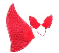 Beaupretty Conjunto de Diadema Alas de Plumas para Disfraz de Ángel para Fiestas de Cosplay Decoración de Angelito Accesorio de Fiesta para Mujer