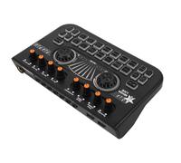 Beaupretty Controlador Dj Mezclador de Audio con Entrada Micrófono Interfaz Digital para Streaming Karaoke y Podcast Pc y Móvil Equipo Profesional Portátil para Mezcla