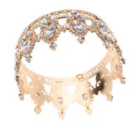 Beaupretty coronas de desfile para mujeres de princesa tiara de boda para novia tiaras de la novia tocado de de de imitación tiara nupcial Aleación de zinc Dorado