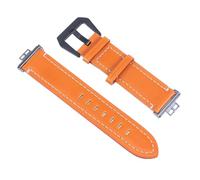 Beaupretty Correa de Reloj de Cuero Auténtico Marrón para Reloj Fit, Correa Duradera y Reemplazable con Hebilla de Acero Inoxidable, Pulsera Ligera y Ajustable para Reloj Inteligente