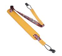 Beaupretty Correa Para Ukelele Ajustable Doble Gancho j Piel Sintética Amarilla Diseño Étnico Correa De Hombro Antideslizante Recomendada Para Obsequio y Músicos Aficionados