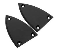 Beaupretty Cubierta Negra Triangular Para Barra De Armadura De Guitarra Eléctrica, 2 Piezas, Funda Para Varilla De Guitarra, Accesorio De Repuesto Para Reparación y Mantenimiento
