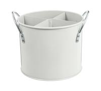 Beaupretty Cubo Multifuncional para Utensilios de Cocina Blanco, Organizador Pequeño y Ligero de Menaje Doméstico, Tarro Ecológico para Cubiertos y Cucharas, Almacenamiento Práctico