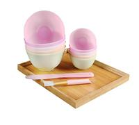 Beaupretty cuenco de silicona cuenco de máscara tazón de mezcla de kit de sushi juego de utensilios de cocina herramienta de mezcla de DIY bonitos tazones para mezclar