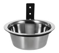 Beaupretty Cuenco Elevado para Perros Grandes de Acero Inoxidable 6 Pulgadas, Cuenco Colgante para Pared, Práctico Comedero y Bebedero para Mascotas, Accesorio Funcional para Alimentación